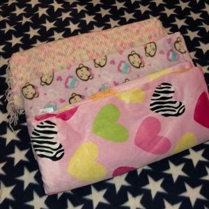 3 baby blankets!